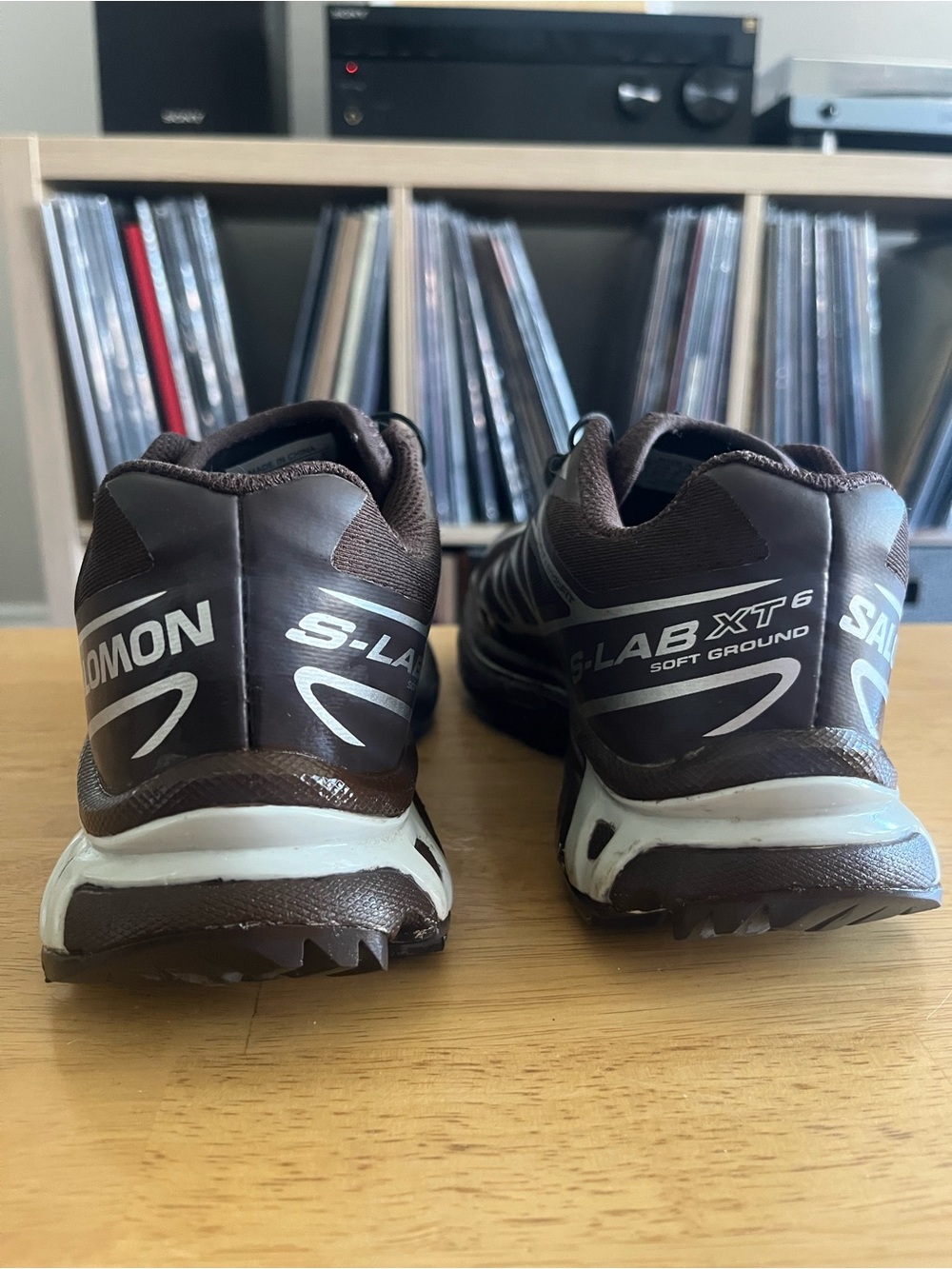 Salomon XT 6 Brown/Silver Sneakers - Picture 3 of 6